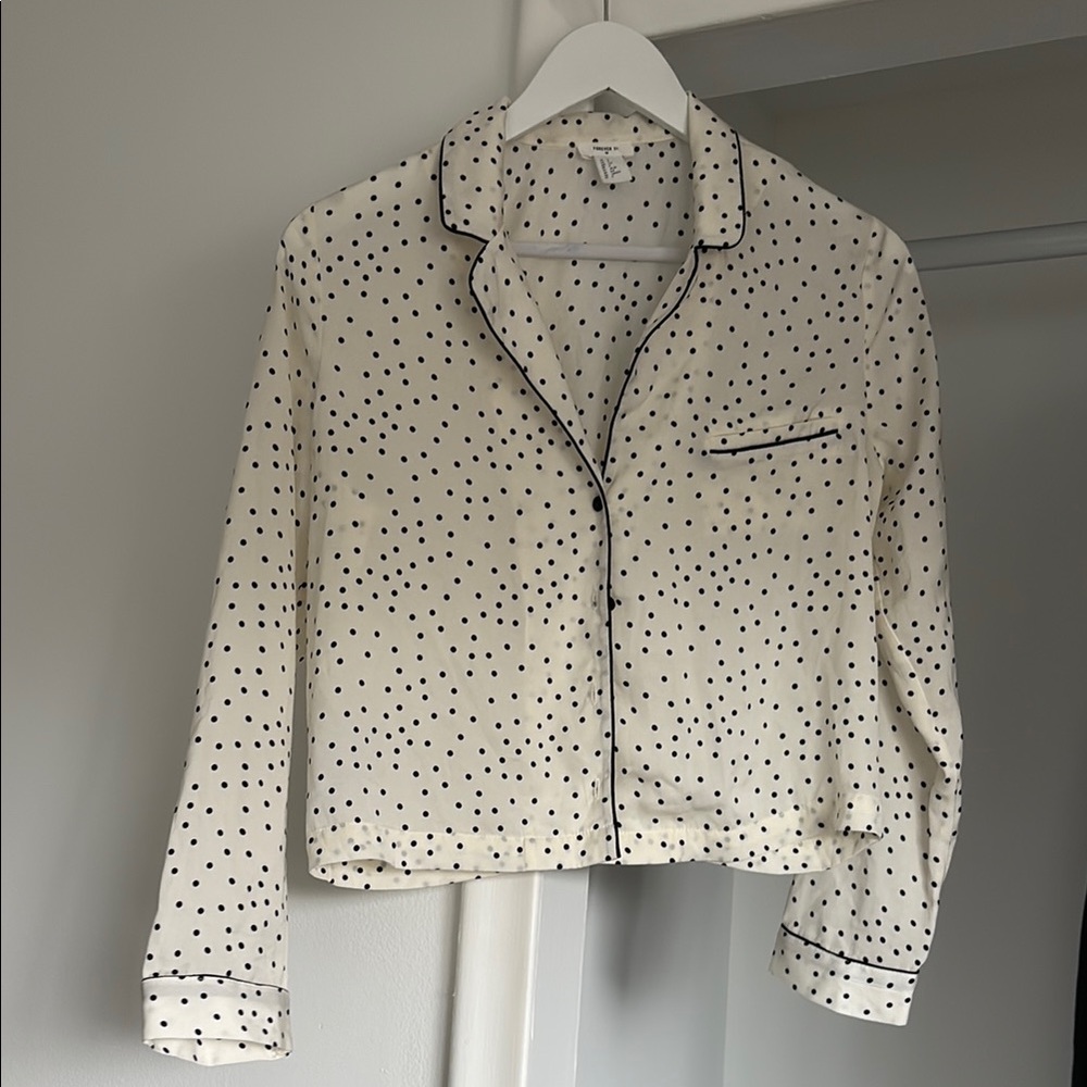 Ivory Polka Dot Blouse
